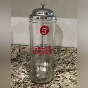 Vtg Pepsi Cola Diner Style Straw Holder